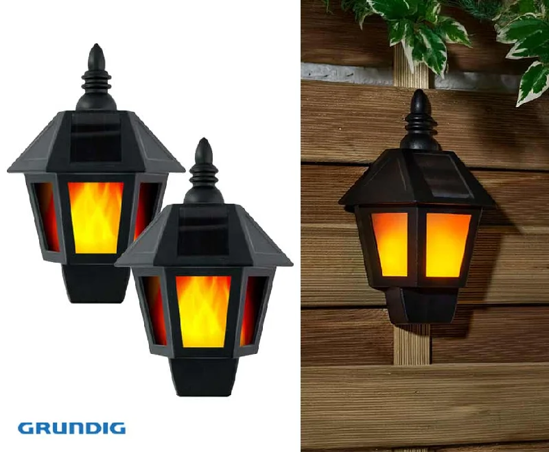 Afbeelding van Solar Lamp Klassieke Met Vlameffect