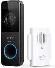 Afbeelding van eufy C210 Slim Doorbell- Draadloze Video Deurbel - Video Doorbell Inclusief Chime (incl 16GB SD Kaart) - Accu - Zwart